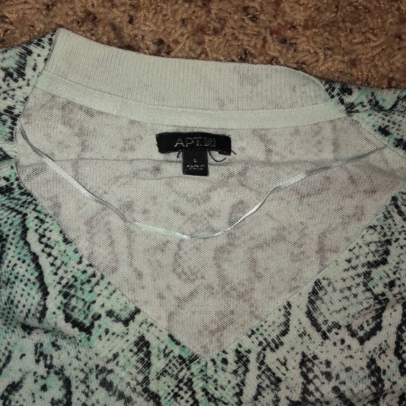 Apt. 9 snakeskin print sweater - Picture 2 of 4